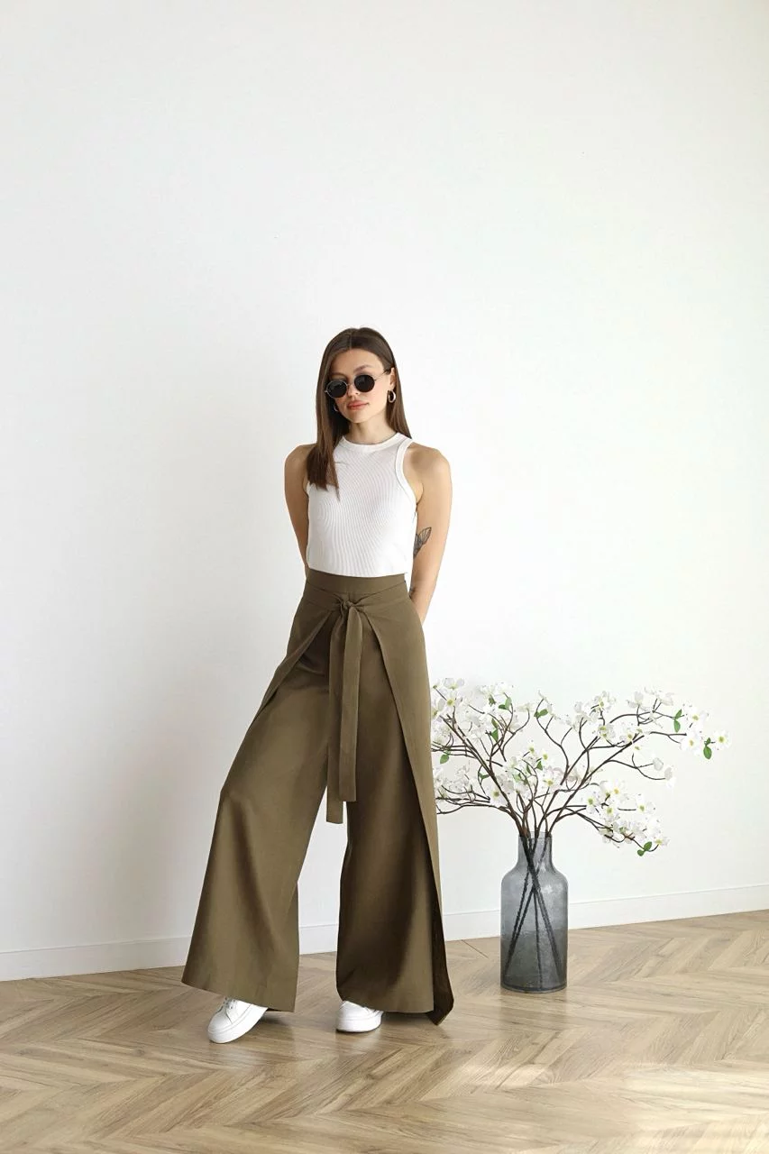 Marika - Rosetta Wide Linen Pants