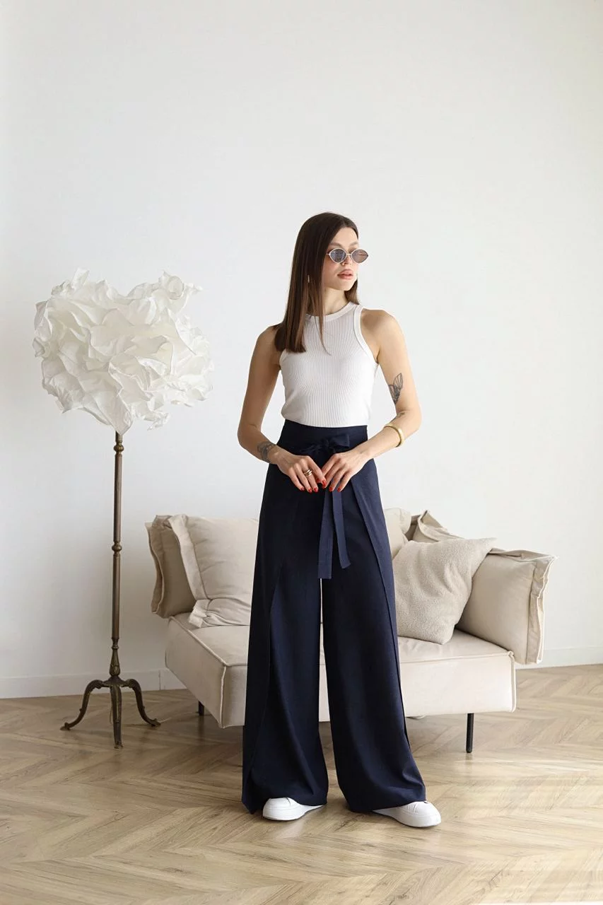 Marika - Rosetta Wide Linen Pants