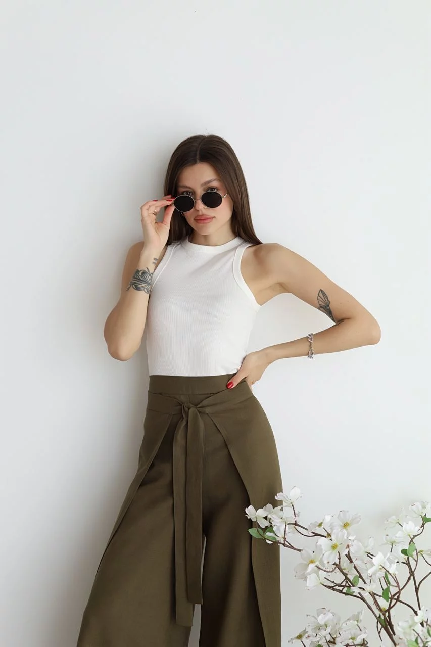 Marika - Rosetta Wide Linen Pants