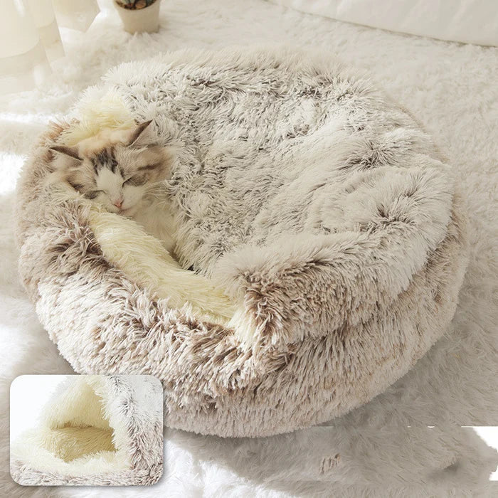 Cozy Paws - Rond en Verwarmend Bed voor Huisdieren